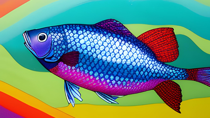 Walstad Method Aquarium-Rainbow Fish