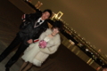 [091128日航東京結婚式後][パーティー途中でお台][夜景の集合写真]