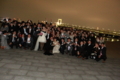 [091128日航東京結婚式後][パーティー途中でお台][夜景の集合写真]