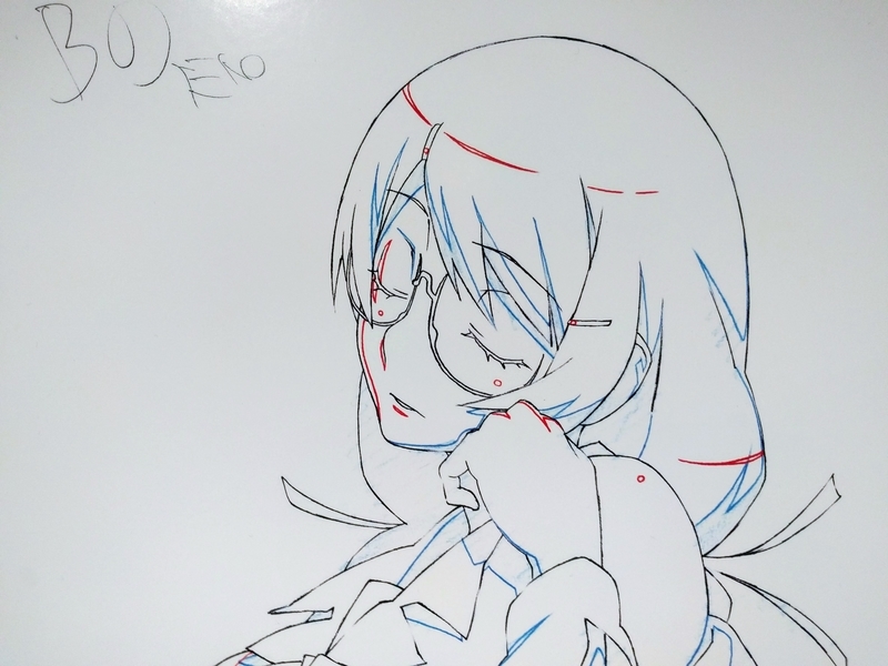 羽川翼の可愛い原画