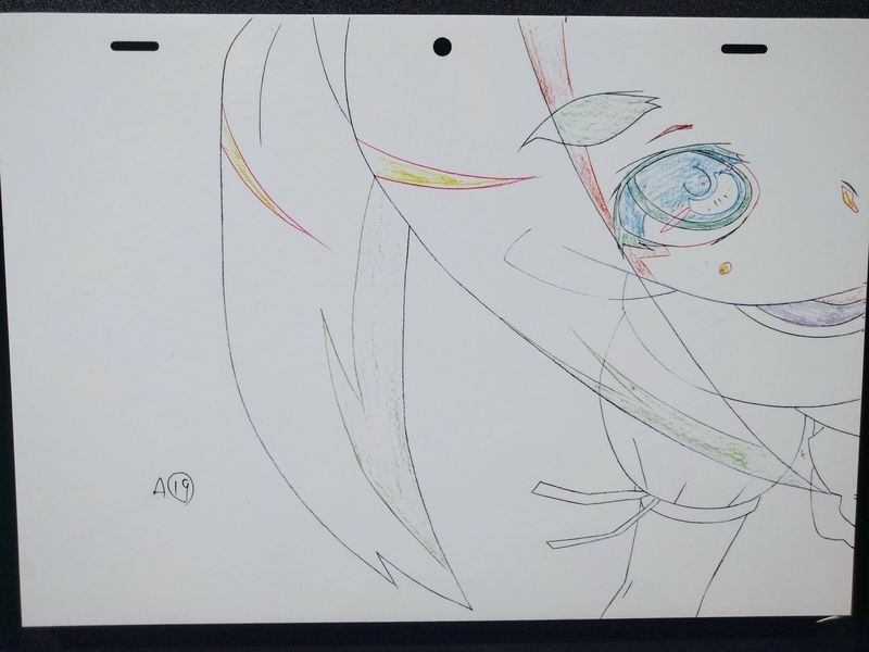 シャフトによる斧乃木余接の目のアップ原画