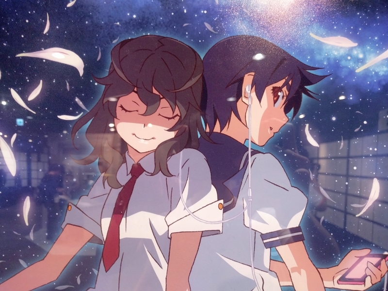 『花物語』の神原駿河&沼地蝋花のキービジュアルイラスト