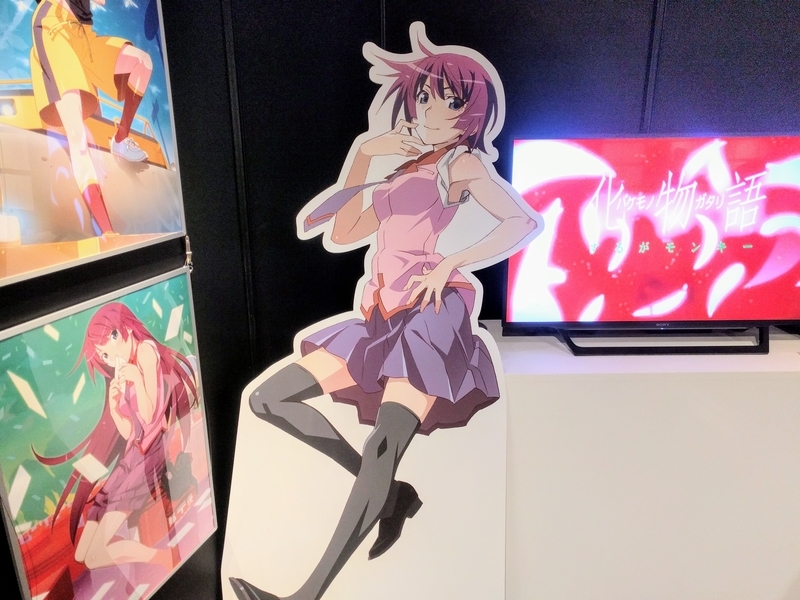 戦場ヶ原ひたぎの立体パネル@シャフト原画展