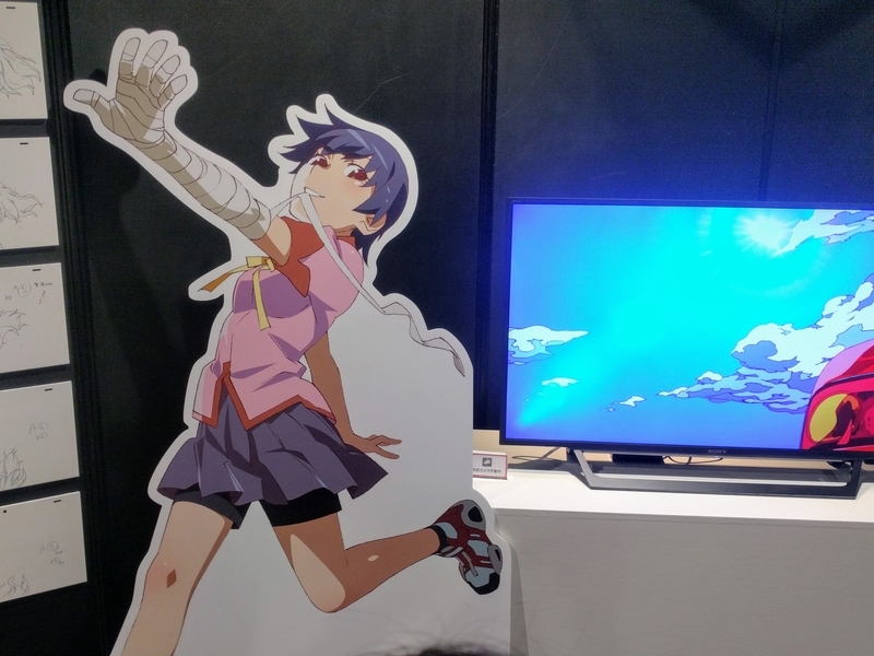 神原駿河の立体パネル@シャフト原画展
