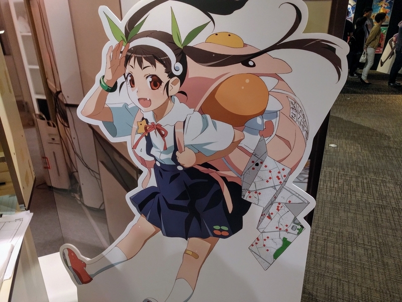 八九寺真宵の立体パネル@シャフト原画展