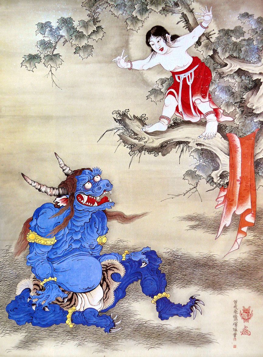 曾我蕭白『雪山童子図』