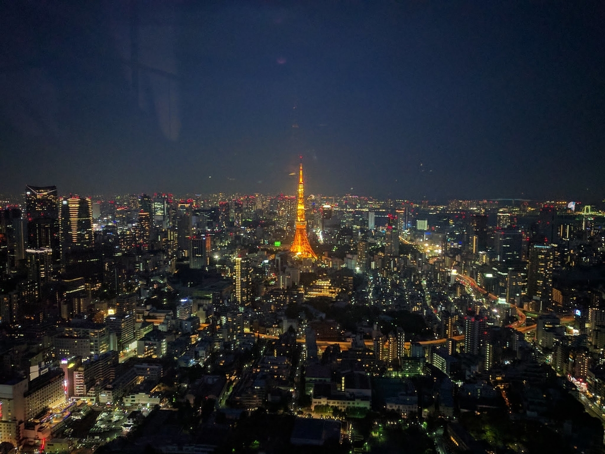 東京タワーと夜景