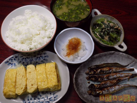 だし巻き玉子定食 出汁巻き卵 空腹時に見てはいけないブログ