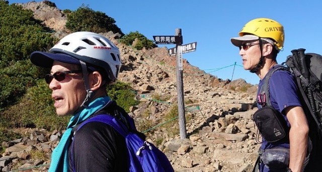 19年9月14日 15日 八ヶ岳 赤岳でちか まりテント泊デビュー 2日目 山のお誘い 迎珍縦走部