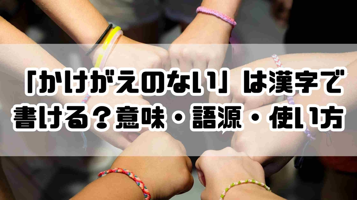 かけがえ の ない 意味