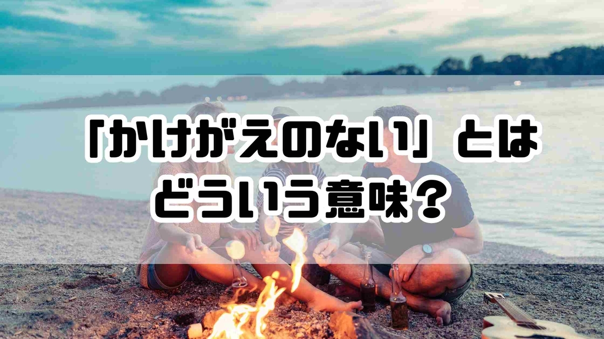 かけがえ の ない 意味