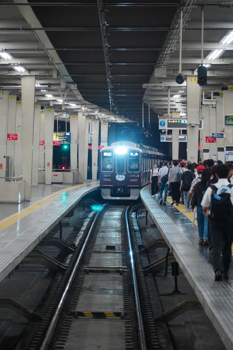 京都、大阪への旅61 『”ちいかわ×阪急電車”を探して大阪梅田駅へ
