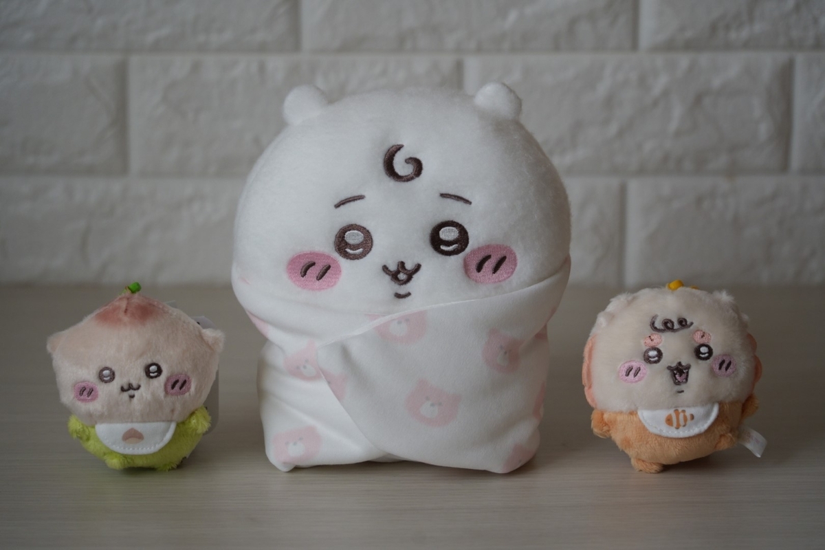 【値下げ可】ちいかわベイビーぬいぐるみ4種&プラコップ&オリジナルステッカー ちいかわベビー登場！⑤ 『Chiikawa Baby 東京駅いちばんプラザ Part
