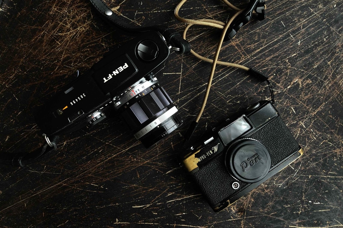 OLYMPUS-PEN W （ブラックぺイント）フィルムカメラ 中古】OLYMPUS オリンパス PEN W ブラック コンパクトフィルム
