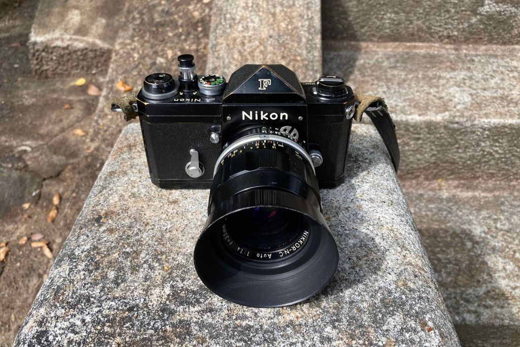 NIKON FとNikkor-N.C Auto 35mm f1.4にモノクロフィルムで東金を撮っ
