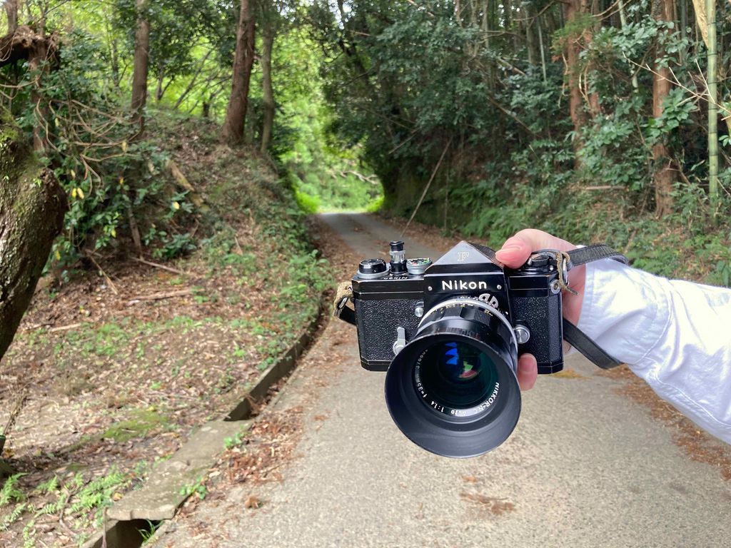 NIKON FとNikkor-N.C Auto 35mm f1.4にモノクロフィルムで東金を撮っ