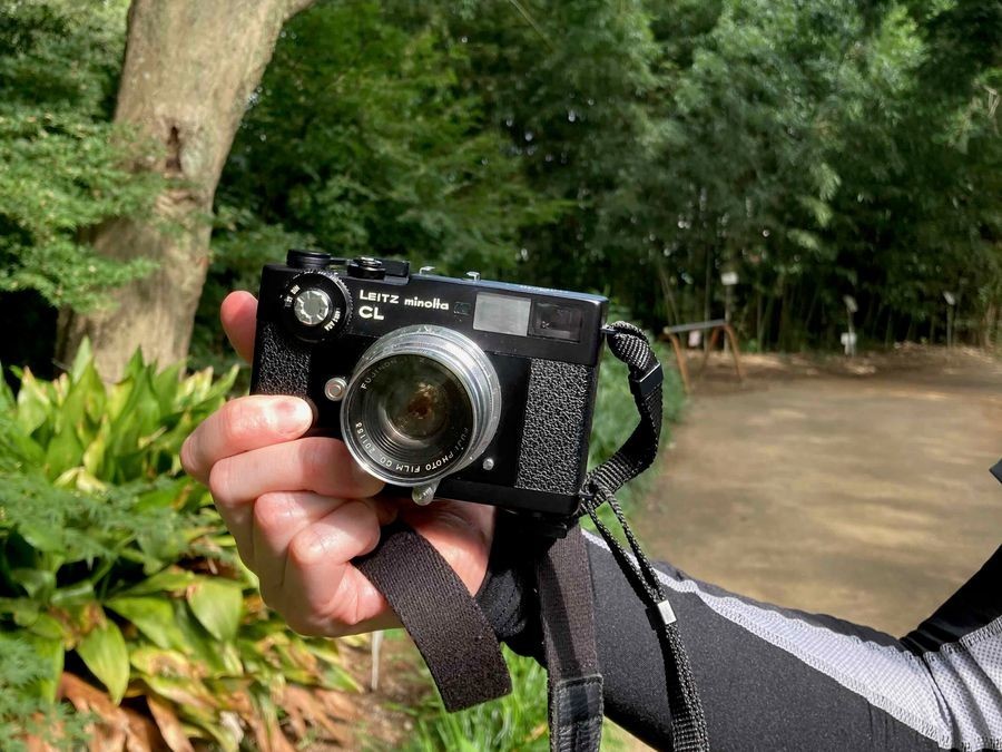 Leitz minolta CLとFUJINON 3.5cm f2にモノクロフィルムで佐倉市