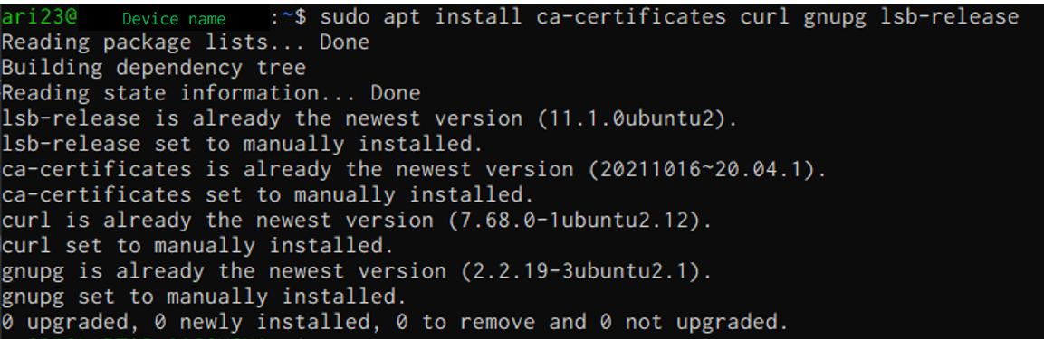 必要なパッケージをインストール