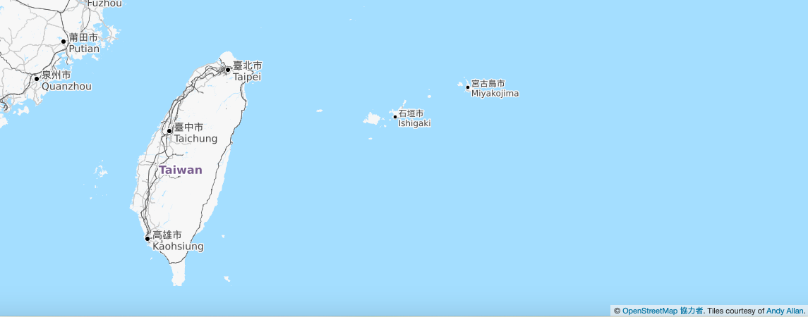 台湾地図