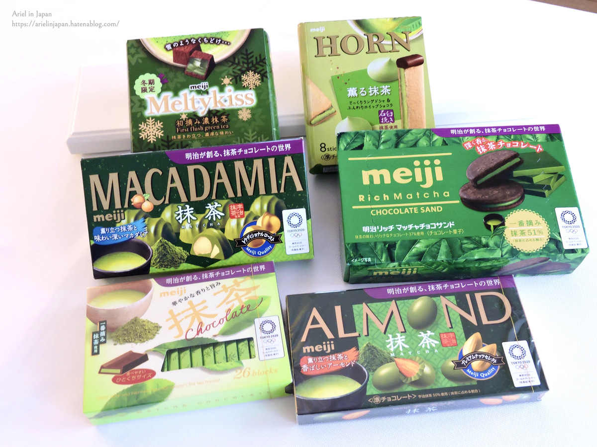 抹茶控嚴選 日本6款meiji 明治抹茶巧克力零食試吃評比 小美日本奮鬥記