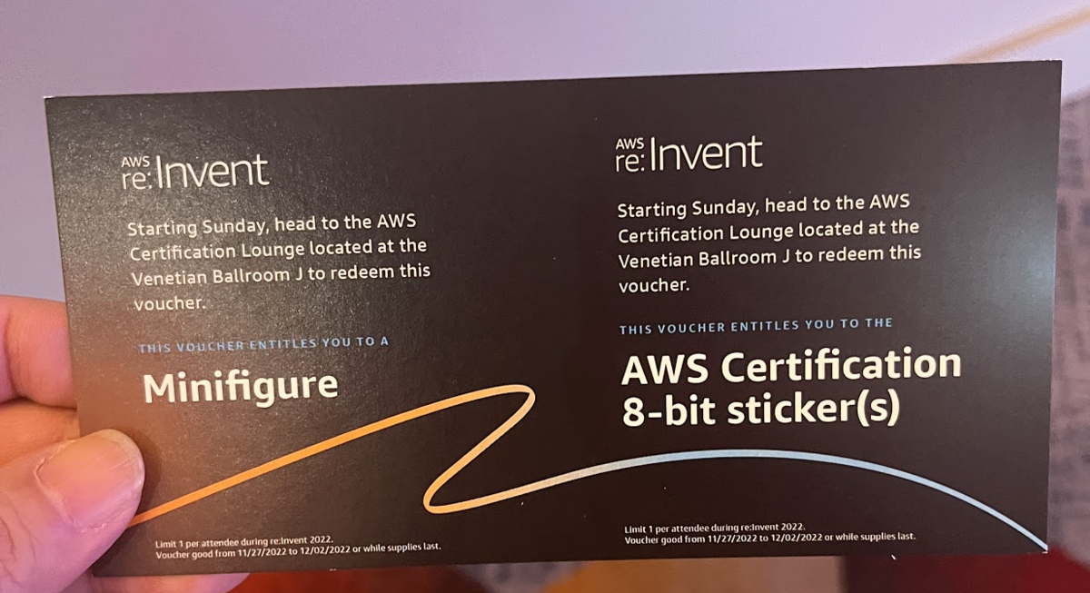 AWS認定者SWAGのチケット