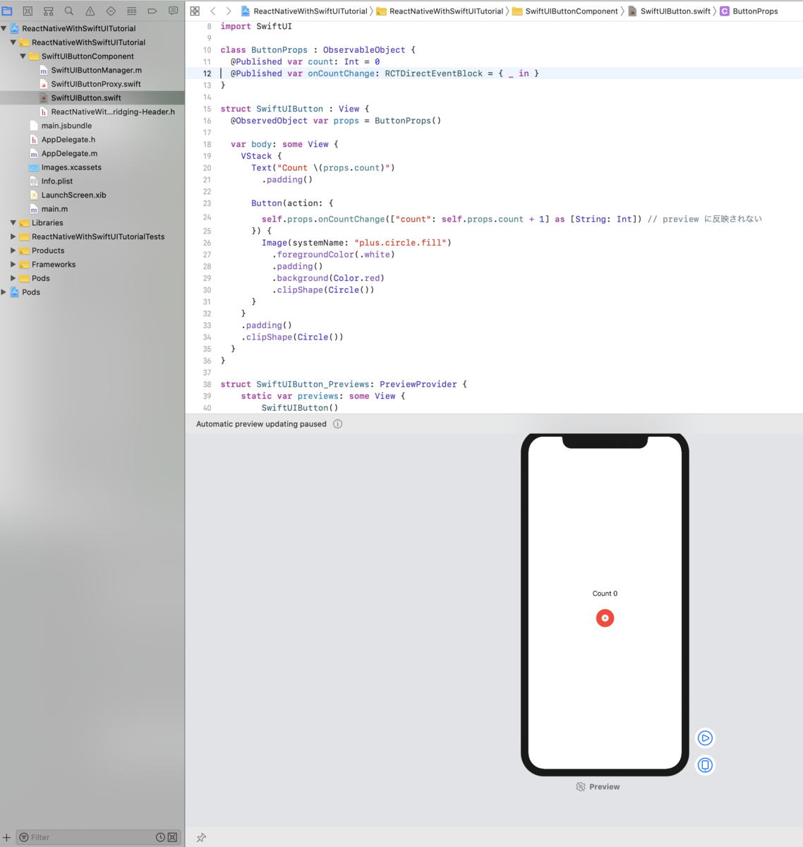 Xcode SwiftUI previews