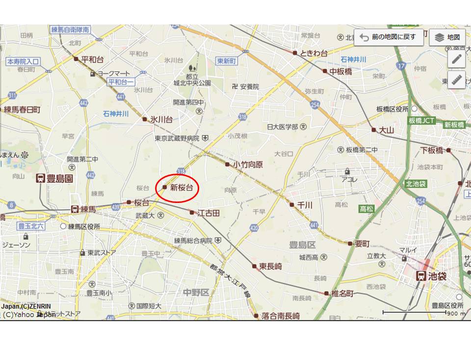 西武池袋線と有楽町線の間 新桜台の場所が微妙すぎるｗ 名前考え中