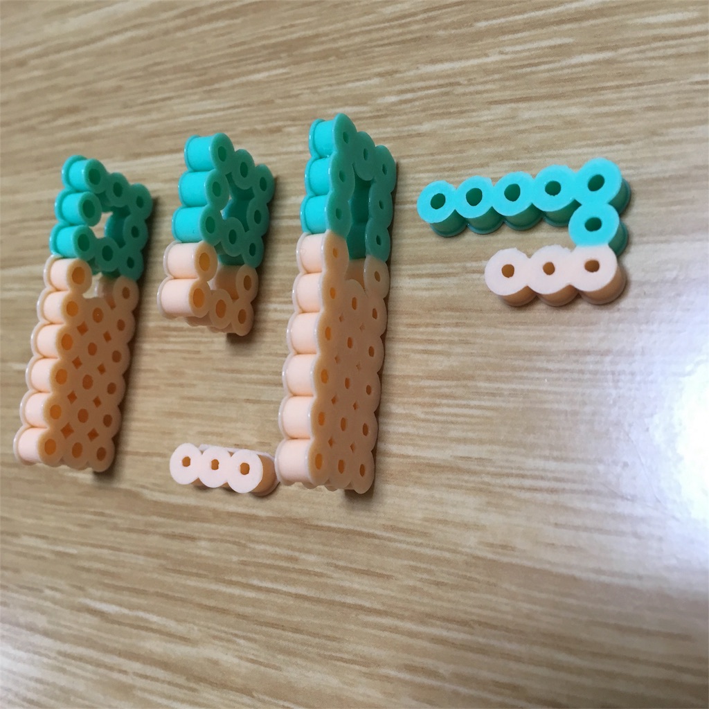 パーラービーズでマインクラフトのスティーブを作る 手製のなにがし