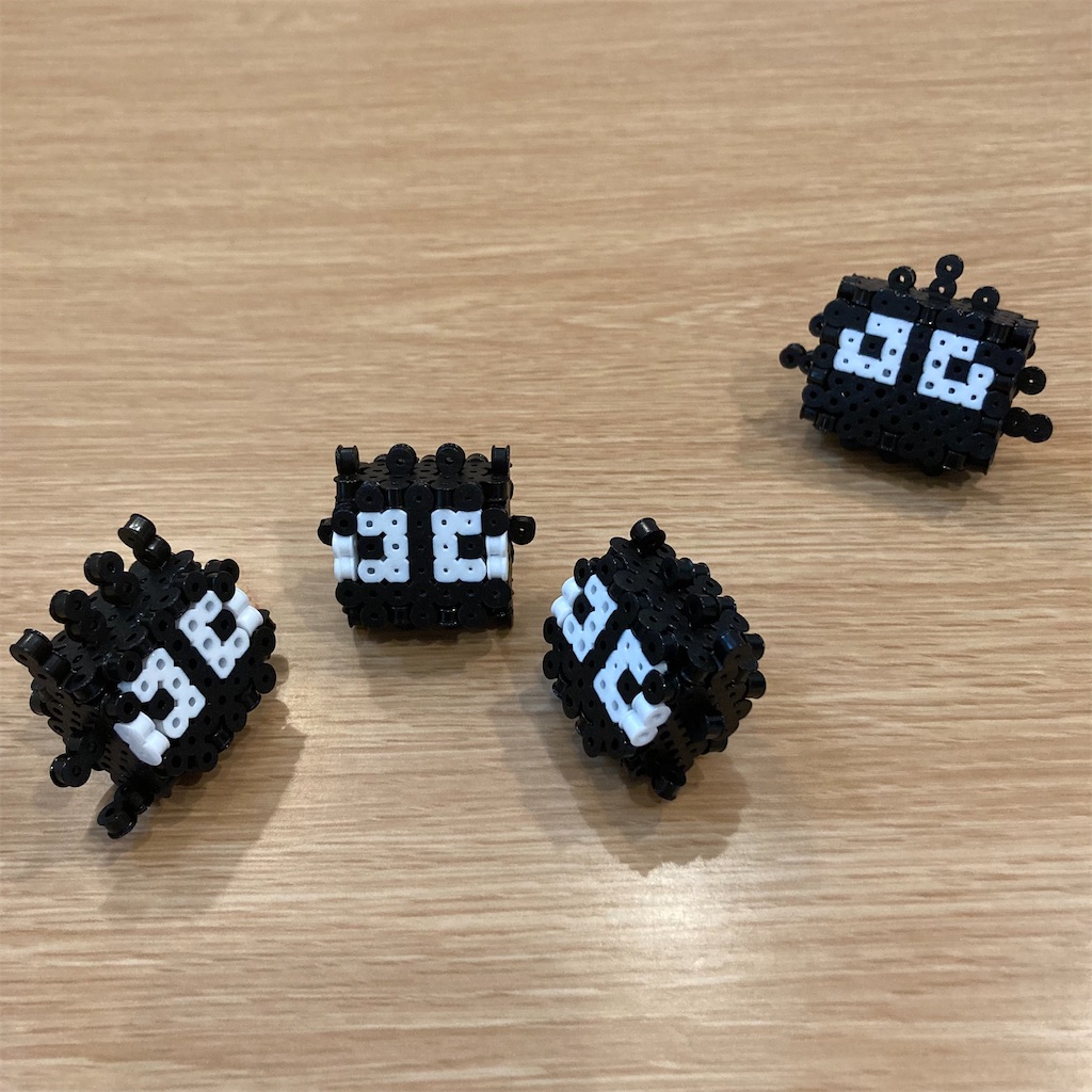 パーラービーズでマックロクロスケを作った - 手製のなにがし