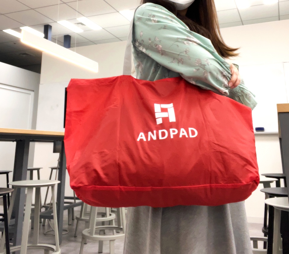 ANDPADデカエコバッグ（大きさ）