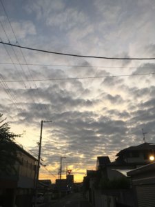 雲　夕方