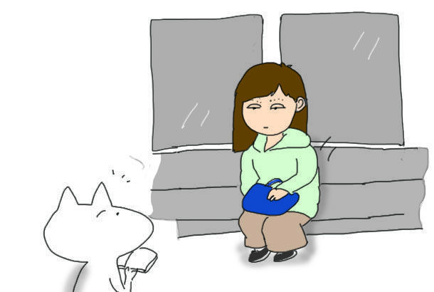 イラスト日記 電車で学ぶメイク術 アラフィフ リウのくらしの絵日記 イラスト日記 電車で学ぶメイク術 アラフィフ リウのくらしの絵日記