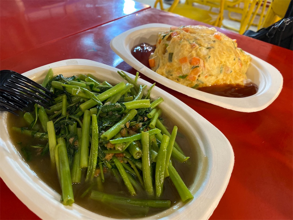 f:id:aroundranai:20200321102001j:image ”プーケットのコスパ最強屋台でご飯を食べる画像"