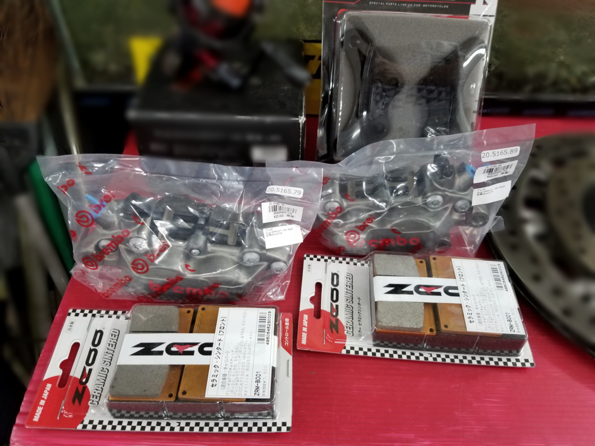 ZRX1100 GPZ900R TOKICO 6ポットキャリパー左右 2セット 【公式通販】