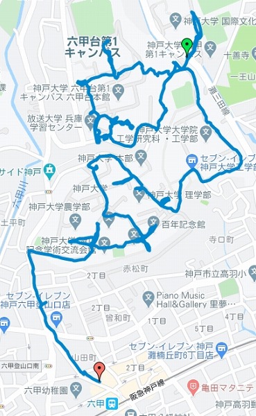 神戸大学キャンパス 桜めぐり 桜満開 春爛漫 晴歩雨描