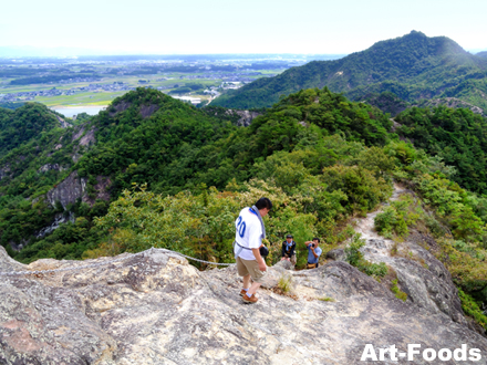 笠松山登山と古法華寺石像-4