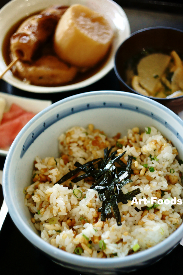 たぬき飯定食@天神屋_180527