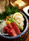 バチ鮪と帆立貝柱のお刺身_250604