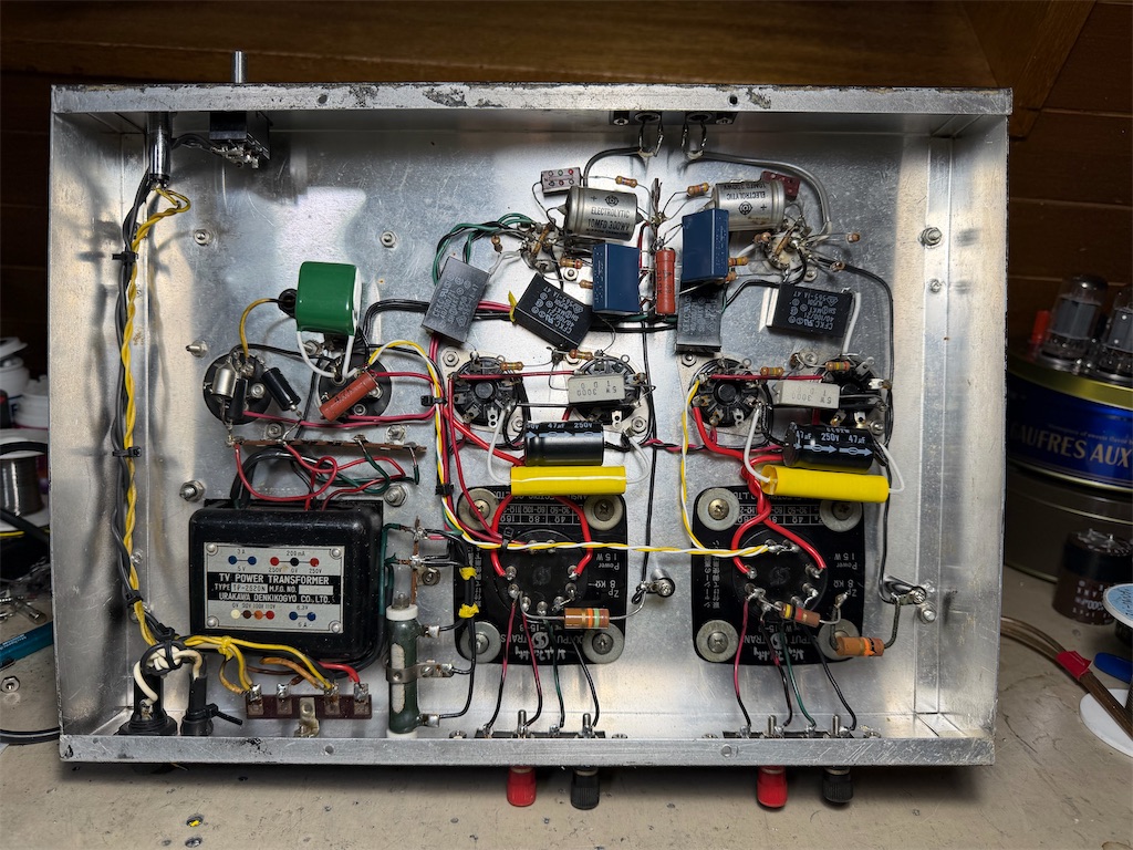 6V6Gpp動作確認 - 真空管アンプ製作