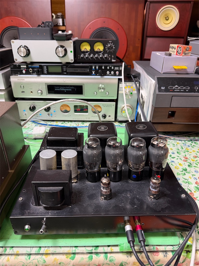 6V6Gpp動作確認 - 真空管アンプ製作