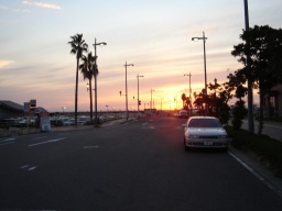 夕焼け海