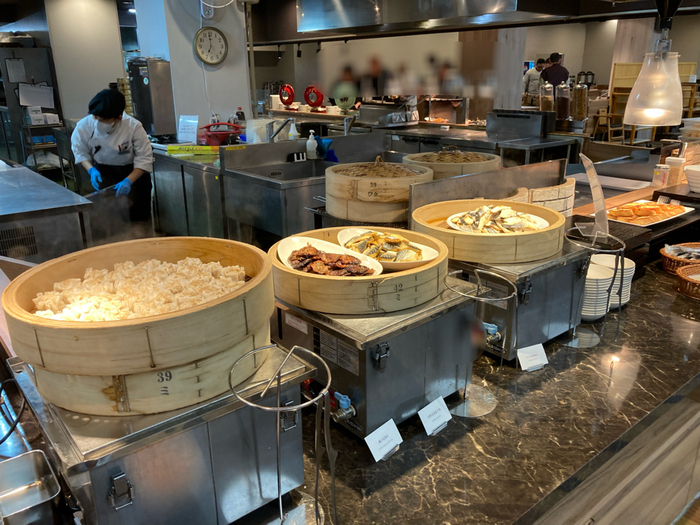 朝食バイキング会場