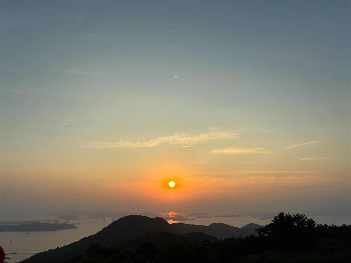 瀬戸大橋の夕日 瀬戸大橋の夕日