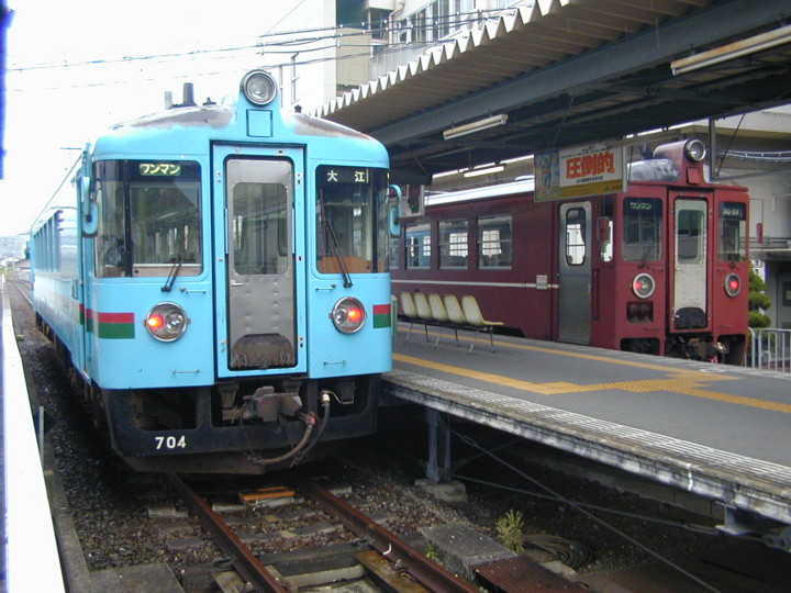 北近畿タンゴ鉄道 KTR700形&MF200形 福知山にて10/21/2001