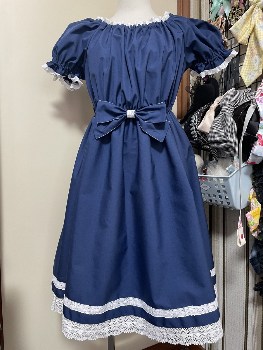 ハンドメイド　ロリィタ　ティアードワンピース ハンドメイドロリィタ稚魚ための5ステップ - 頭ん中全部ハンドメイド