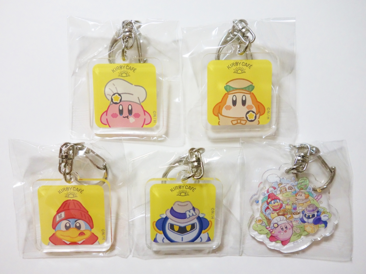 カービィカフェ　2016 アクリルバッジ　キーチェーン　ワドルディ カービィカフェ オリジナル アクリルバッジ - あふれろカービィ