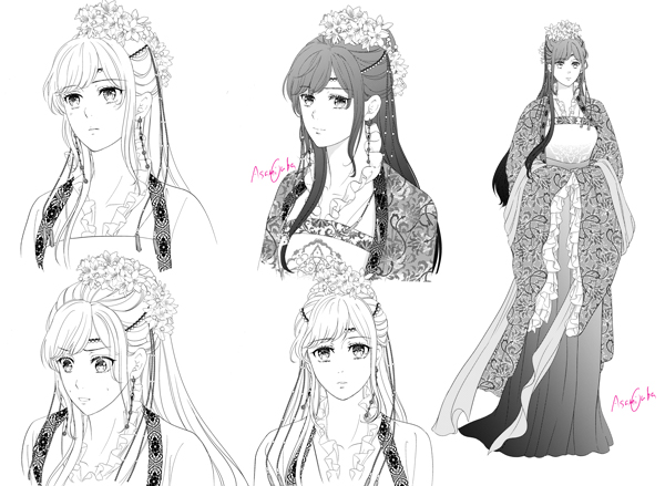 中華風女性キャラデザインです 桜庭あさみのつぶやき