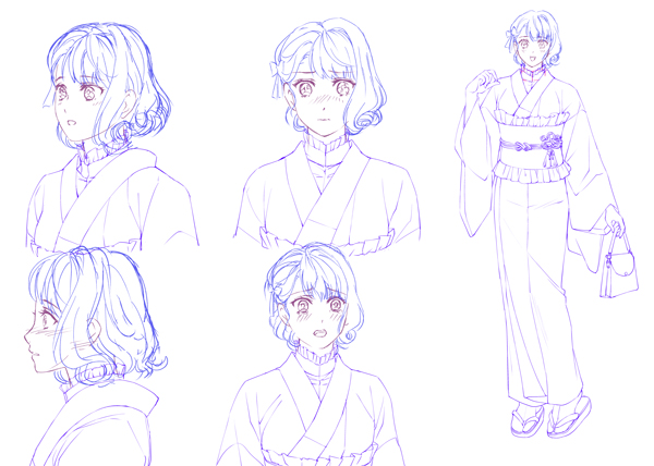 大正ロマンの着物の女性のキャラデザインもポツポツ描き始めました 桜庭あさみのつぶやき 大正ロマンの着物の女性のキャラデザインもポツポツ描き始めました 桜庭あさみのつぶやき