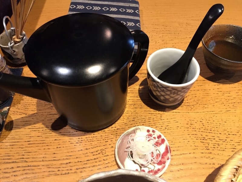 さわらび　そば湯