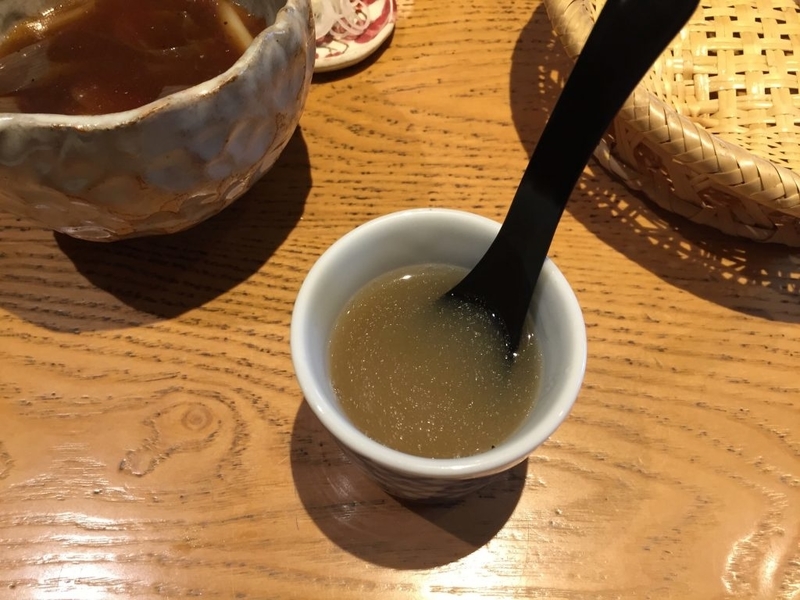 さわらび　そば湯